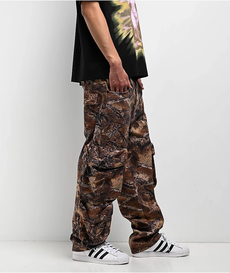 Ninth Hall Brown Camo 3D Cargo Pants