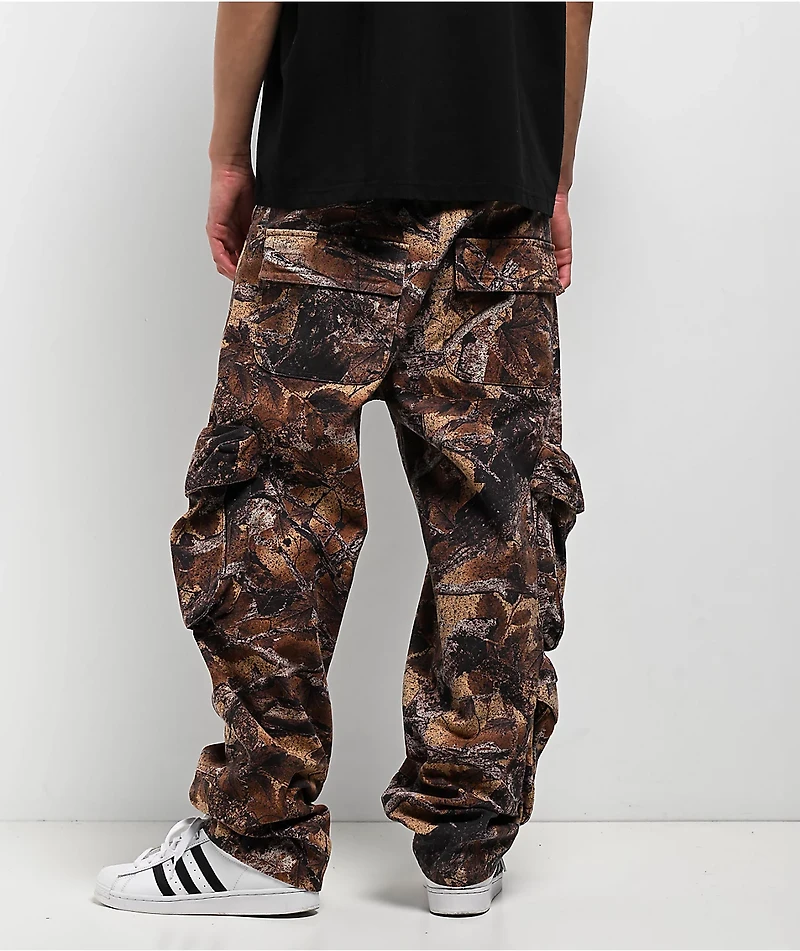 Ninth Hall Brown Camo 3D Cargo Pants