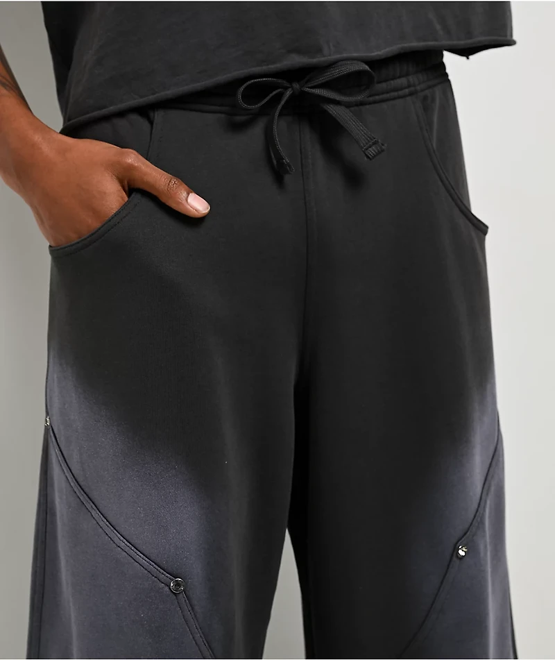 Ninth Hall Bucked Grey Wash Baggy Sweatpants