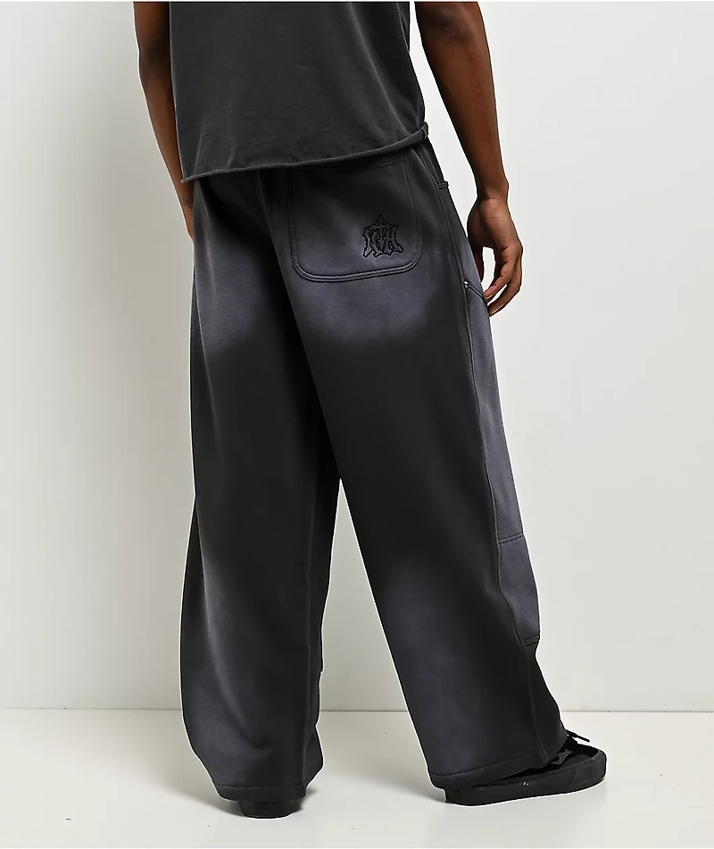 Ninth Hall Bucked Grey Wash Baggy Sweatpants