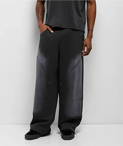 Ninth Hall Bucked Grey Wash Baggy Sweatpants