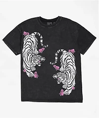 Ninth Hall Cherry Tiger Washed Black T-Shirt