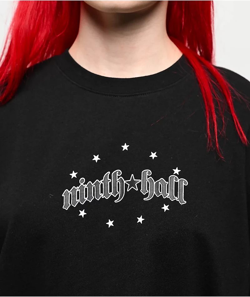 Ninth Hall Ciara Angel Black Boxy T-Shirt