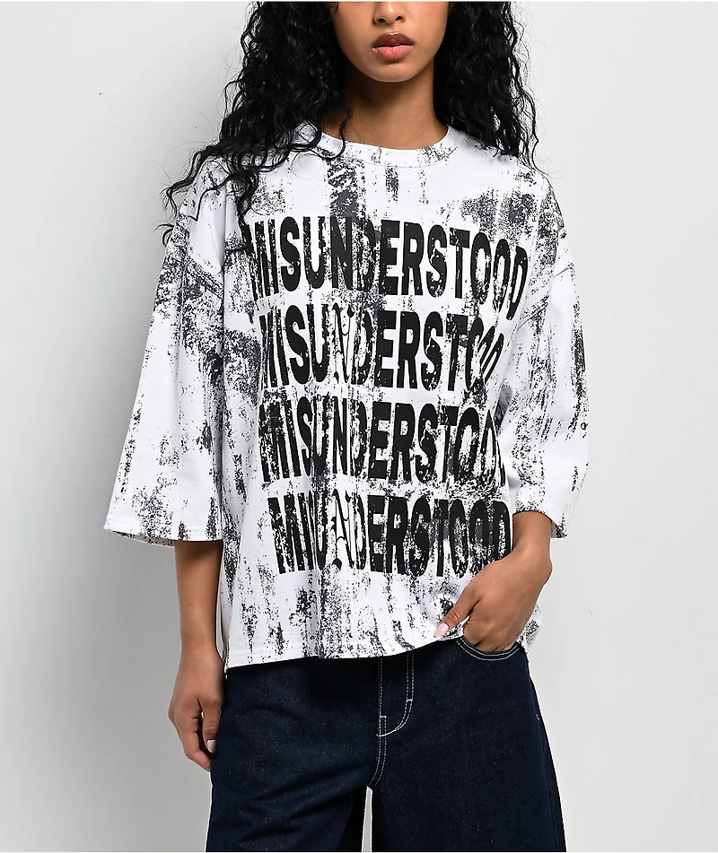 Ninth Hall Ciara Misunderstood Washed White T-Shirt