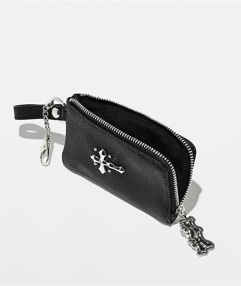 Ninth Hall Cross Black Mini Wallet