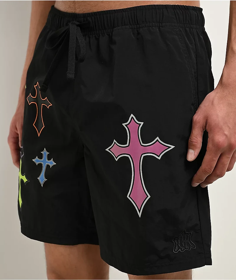 Ninth Hall Crosses Black Board Shorts