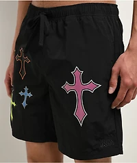 Ninth Hall Crosses Black Board Shorts