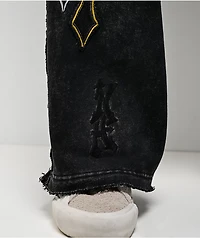 Ninth Hall Crosses Black Wash Baggy Sweatpants