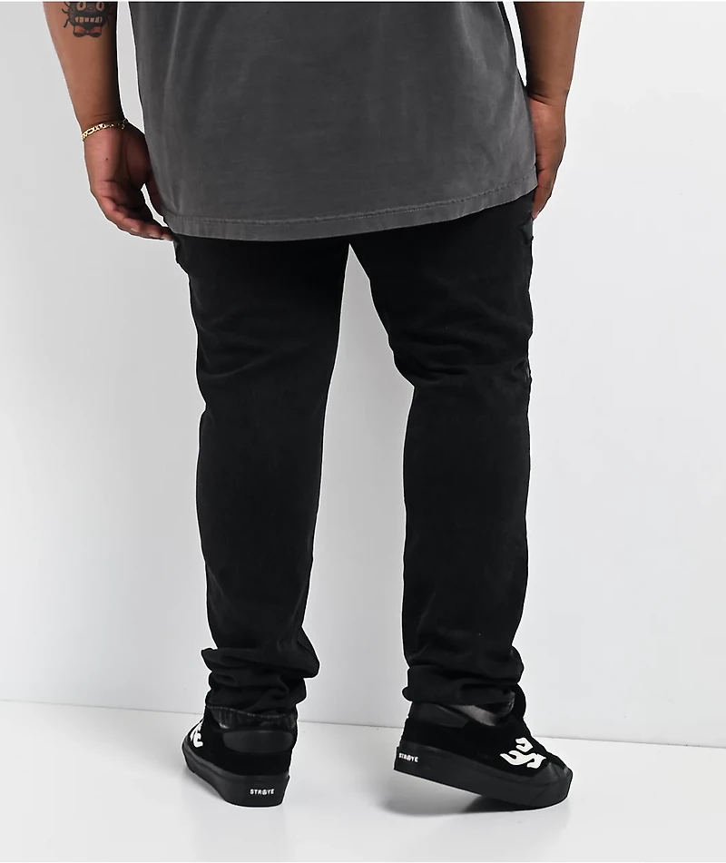 Ninth Hall Crosses Black Wash Skinny Jeans