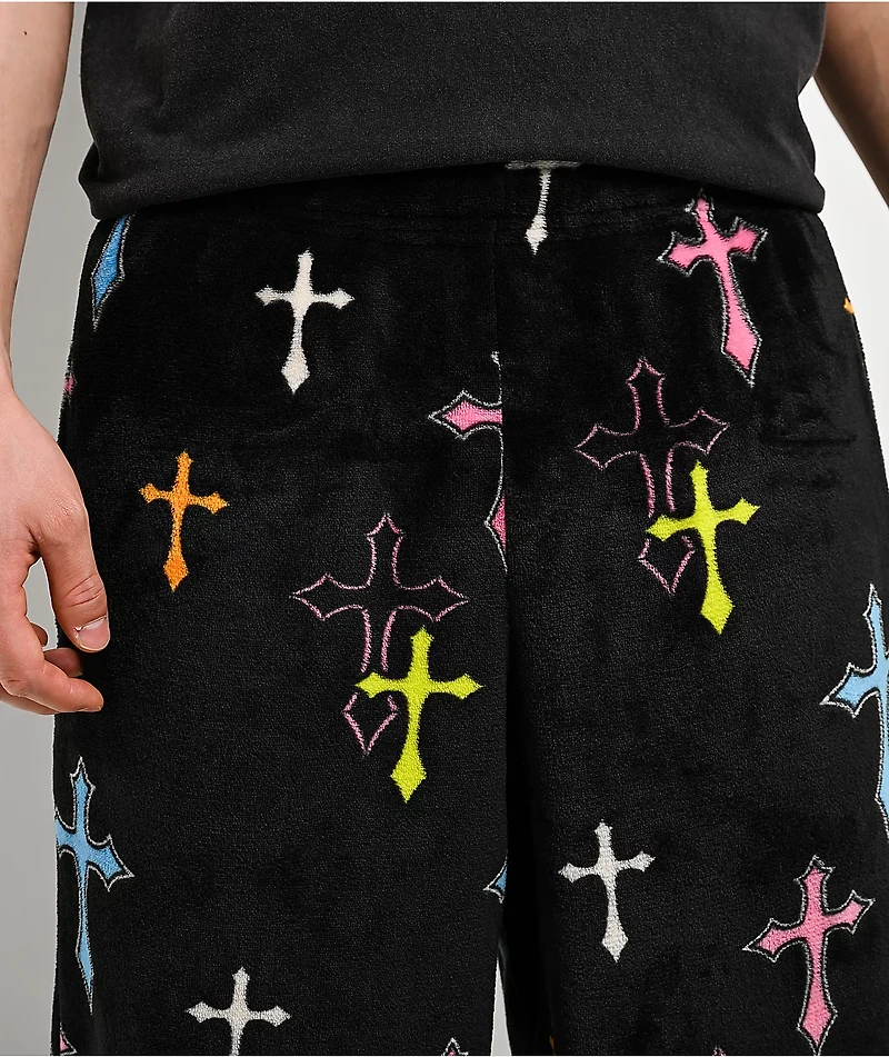 Ninth Hall Crusade Plush Black Lounge Pants