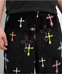Ninth Hall Crusade Plush Black Lounge Pants