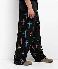 Ninth Hall Crusade Plush Black Lounge Pants