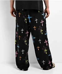 Ninth Hall Crusade Plush Black Lounge Pants