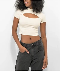 Ninth Hall Cuddie Birch Cut Out Crop T-Shirt