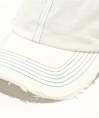 Ninth Hall Cypress Distressed White Strapback Hat