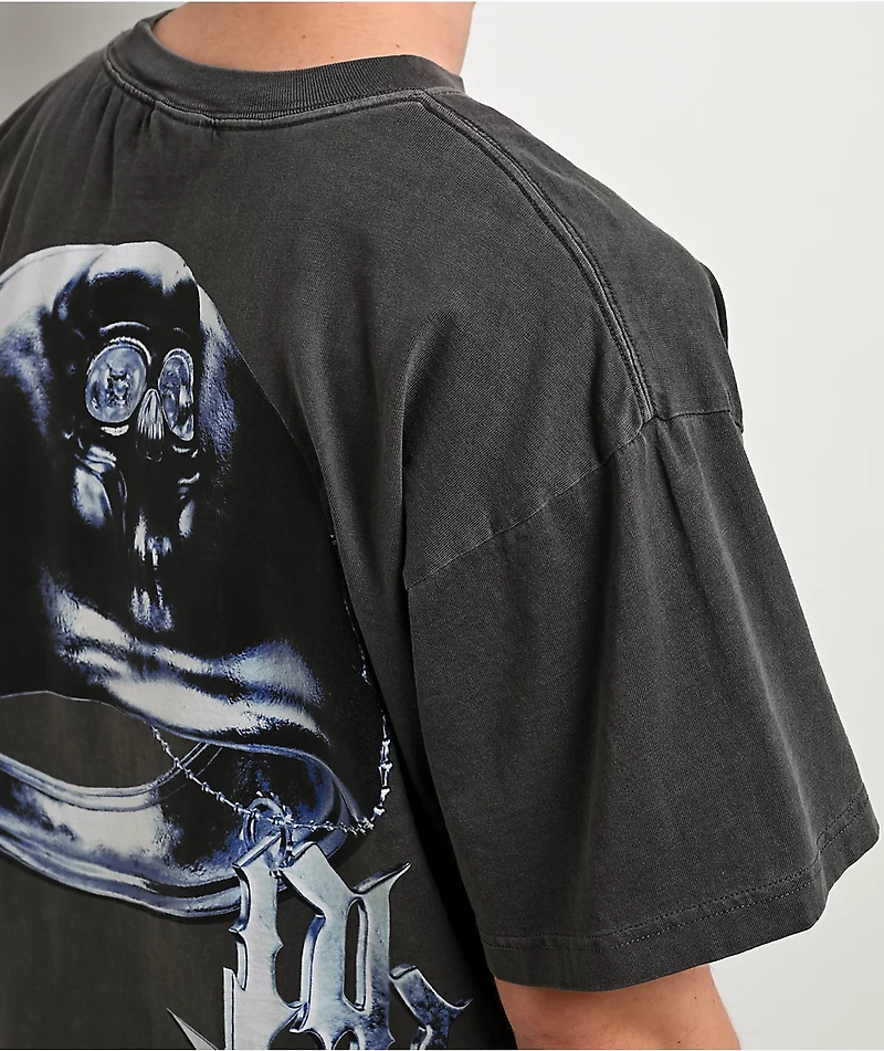 Ninth Hall Dark Nights Grey Wash T-Shirt