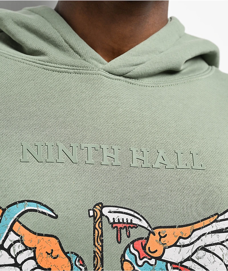 Ninth Hall Death Before Dishonor Green Hoodie