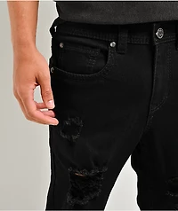 Ninth Hall Destroy Black Wash Skinny Jeans