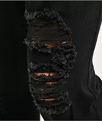 Ninth Hall Destroy Black Wash Skinny Jeans