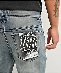 Ninth Hall Destroy Blue Wash Skinny Jeans