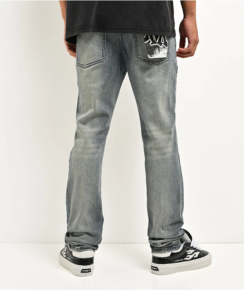 Ninth Hall Destroy Blue Wash Skinny Jeans