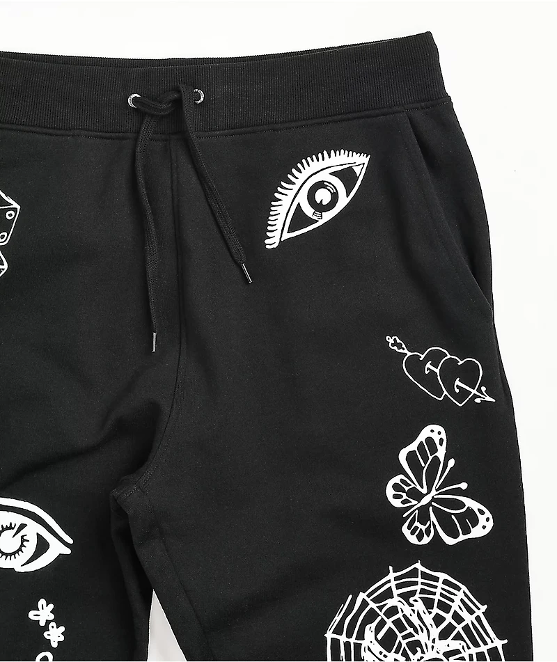Ninth Hall Detention Black Jogger Sweatpants