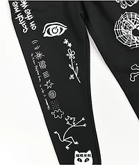 Ninth Hall Detention Black Jogger Sweatpants