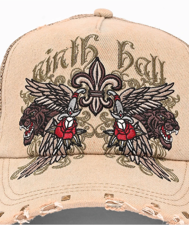 Ninth Hall Dirty Job Khaki Trucker Hat