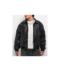 Ninth Hall Dismantle Studded Black Bomber Jacket