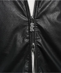 Ninth Hall Dismantle Studded Black Bomber Jacket