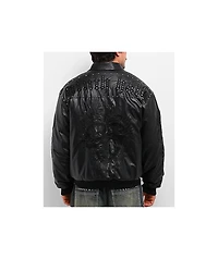 Ninth Hall Dismantle Studded Black Bomber Jacket