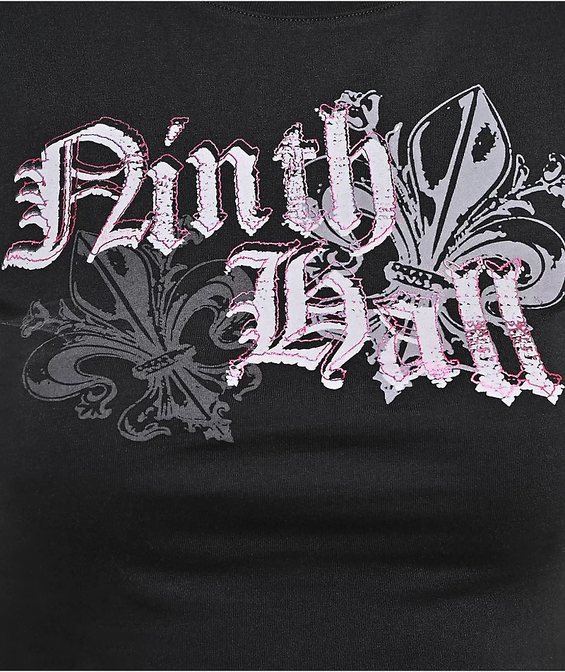 Ninth Hall Divine Conflict Black Crop T-Shirt