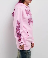 Ninth Hall Dog Tag Pink Hoodie