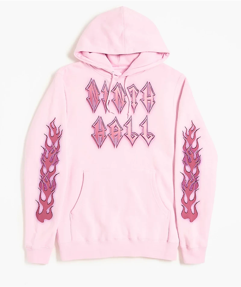Ninth Hall Dog Tag Pink Hoodie