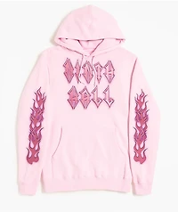 Ninth Hall Dog Tag Pink Hoodie