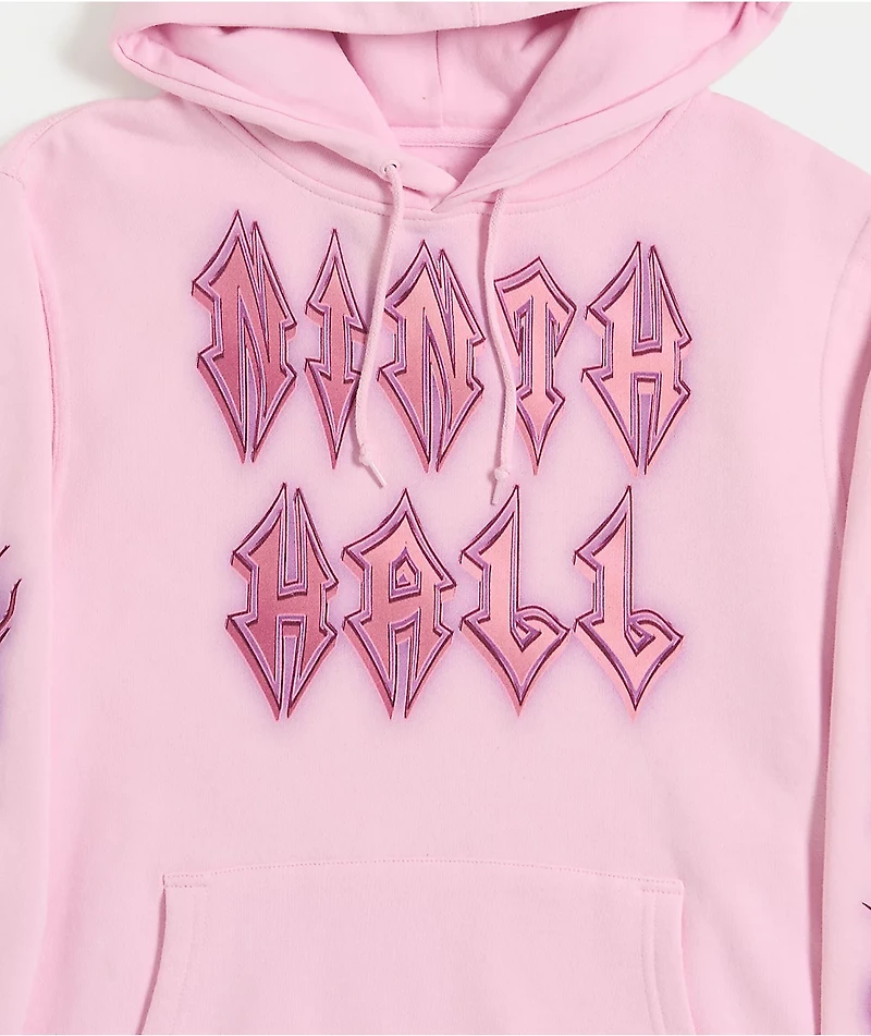 Ninth Hall Dog Tag Pink Hoodie