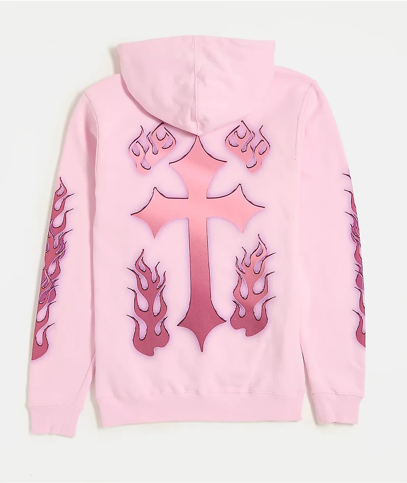 Ninth Hall Dog Tag Pink Hoodie
