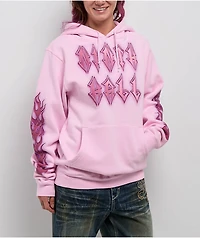 Ninth Hall Dog Tag Pink Hoodie