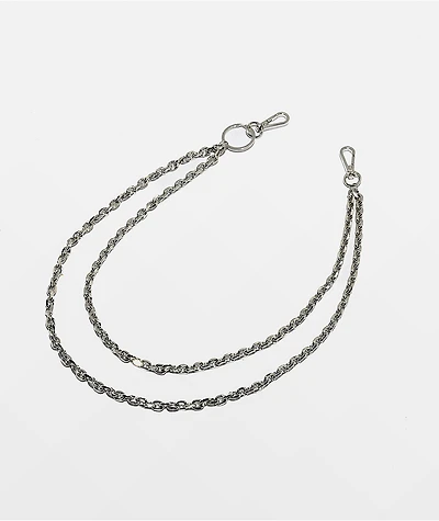 Ninth Hall Double Cable Silver Pocket Chain