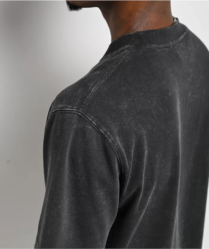 Ninth Hall Dragon Fire Charcoal Wash Boxy T-Shirt