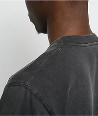 Ninth Hall Dragon Flower Stone Black Wash T-Shirt