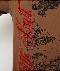 Ninth Hall Dragon Mountain Brown Wash T-Shirt