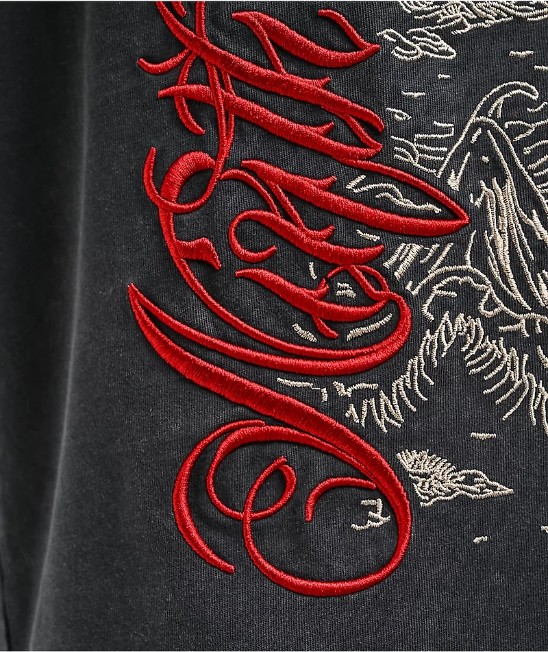 Ninth Hall Dragon Mountain Charcoal Wash T-Shirt