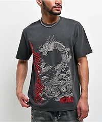 Ninth Hall Dragon Mountain Charcoal Wash T-Shirt