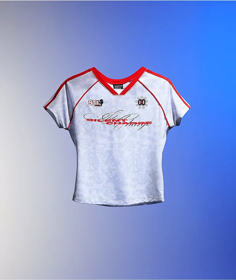 Ninth Hall Emerson White Crop Jersey