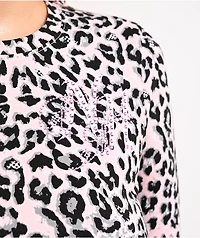 Ninth Hall Estie Pink Leopard Long Sleeve T-Shirt