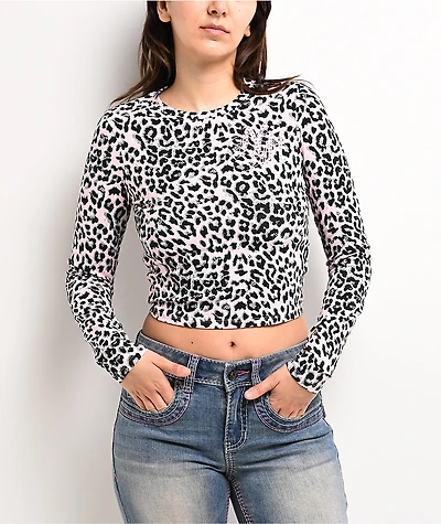 Ninth Hall Estie Pink Leopard Long Sleeve T-Shirt