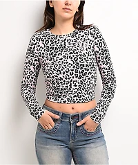Ninth Hall Estie Pink Leopard Long Sleeve T-Shirt