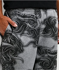 Ninth Hall Etched Grey Baggy Sweatpants