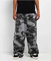 Ninth Hall Etched Grey Baggy Sweatpants